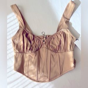 ZARA satin effect corse